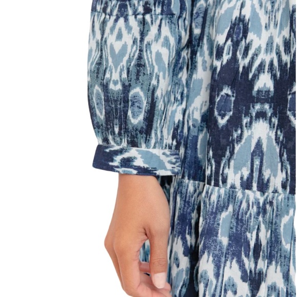 NWT Tyla Blue Rio Long Dress RO'S GARDEN Tuckernuck Blue Maxi Long Sleeve - Picture 5 of 10